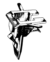 Nylon Fastener 75 to 76 Rear Window Lower Gaarnish