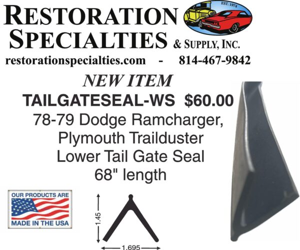 Lower Tail Gate Seal