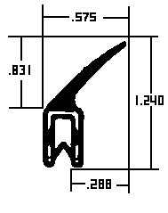 Door Weatherstrip – Sold by the Foot