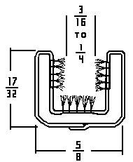 Window Channel – 108" Flexible Pile Lining / Cloth Covered
