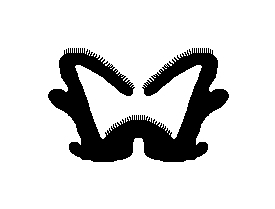 Window Channel – 72" Flocked All Rubber Channel