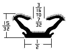 Window Channel 96 Length