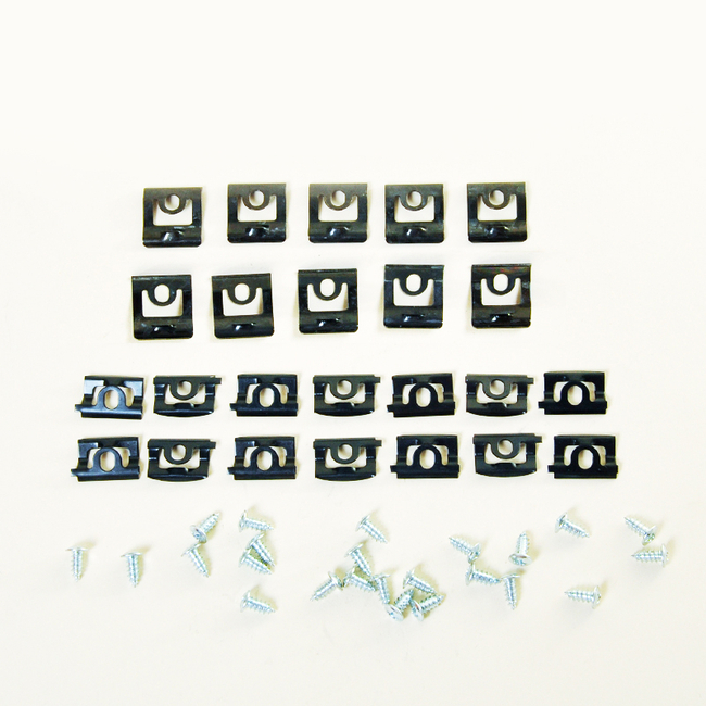 1968-1970 Charger, Coronet, Superbee, Gtx, Roadrunner, Satellite 2 Door Hardtop & Sedan Windshield Clip Kit