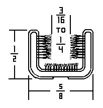 Window Channel – 40" Rigid Pile Lining / Cloth Covered Channel