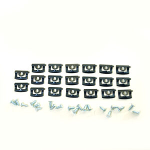 1968-1970 Dodge Charger 2 Door Hardtop (Fastback); 20 Piece Rear Window Clip Kit