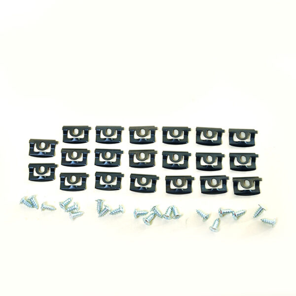 1968-1970 Dodge Charger 2 Door Hardtop (Fastback); 20 Piece Rear Window Clip Kit