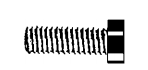 Fender Bolts 1/4-20 x 3/4 Plain Steel