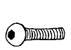 Button Head Cap Screw 1/4-20 x 1 Stainless Steel