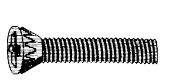 Striker Plate Screw 5/16-18 x 1-7/16 Phillips 1/2 Head