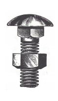 Bumper Bolt – 5/16-18 x 1 Round Stainless Steel