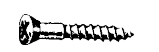 Tapping Screw 8 x 1 Phillips Oval Chrome