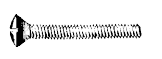 Machine Screw 6-32 x 1/2 Stainless Steel Slotted